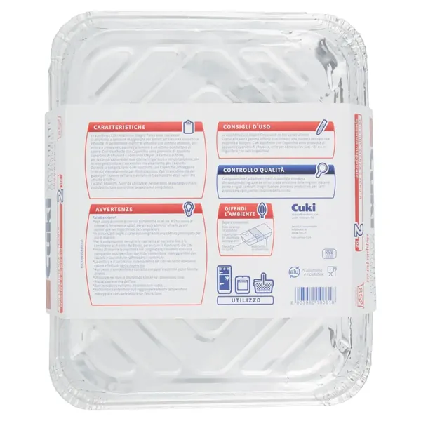 Cuki Tavi din Aluminiu cu Capace, 8 Prtii 2 buc, bax 6 Set